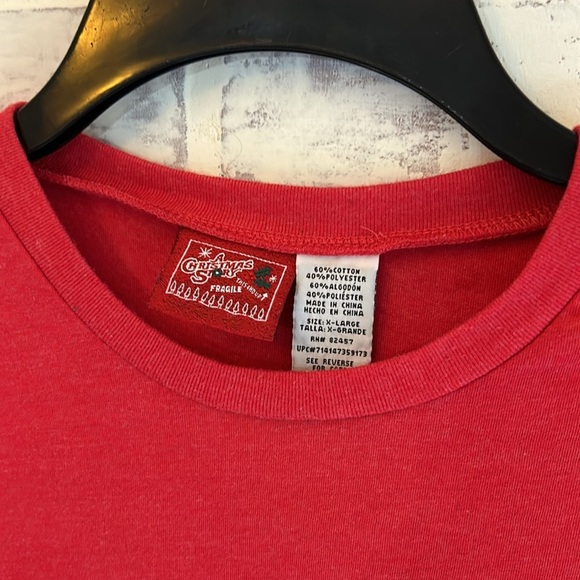 Men’s XL Christmas Pajama Set A Christmas Story Fleece Bottoms Cotton S/S Tee - Picture 2 of 6